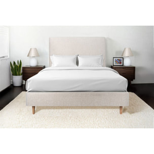 Sommier Tapissier Bouclette Ep20 - pieds bois