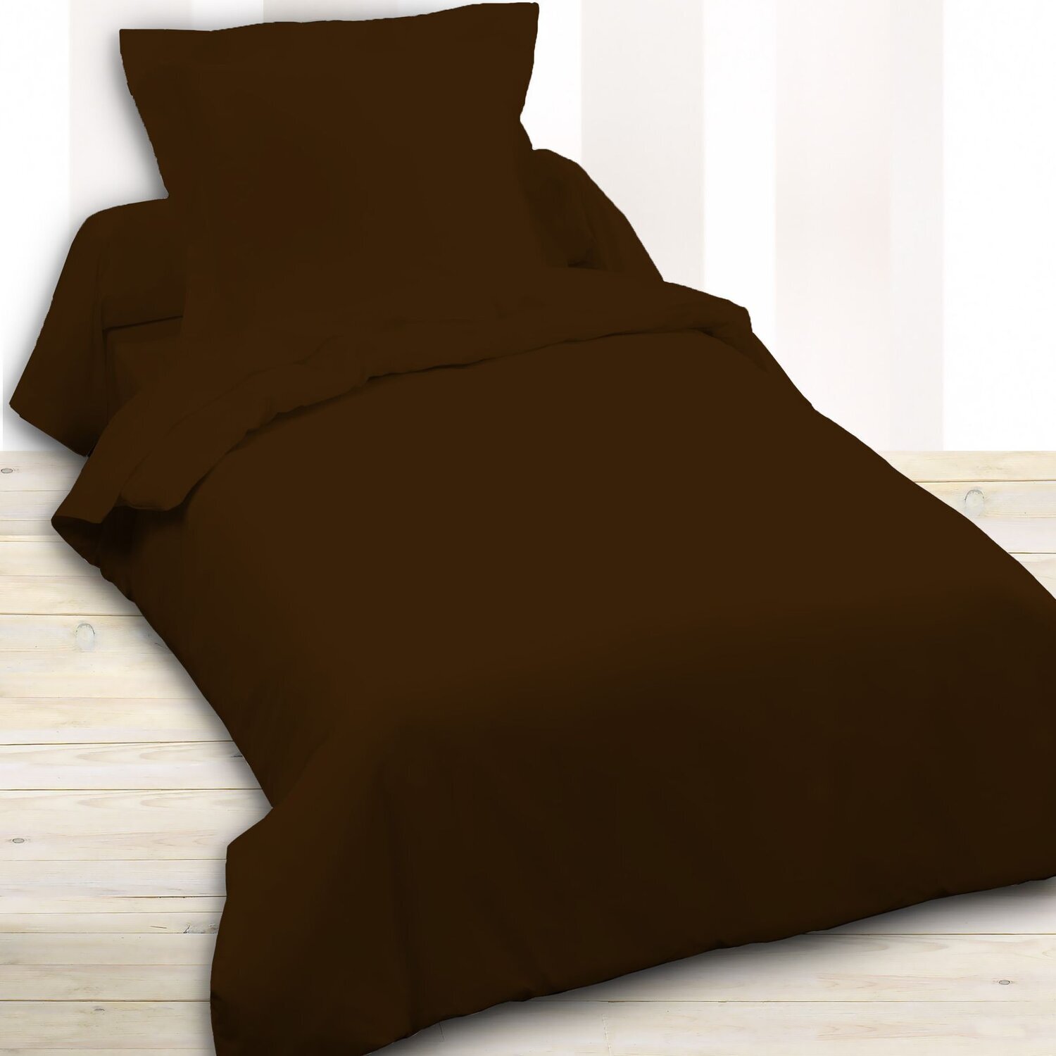 Housse De Couette 100 % coton Cacao