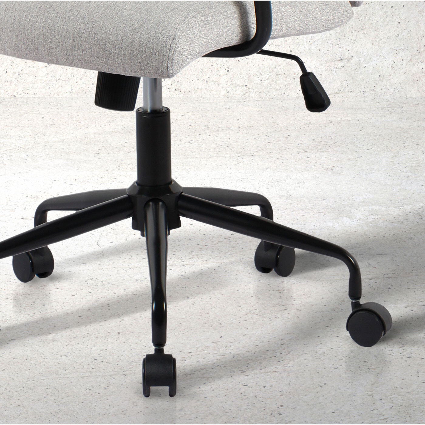 Silla de estudio Oli tela gris 99x64x70 cm