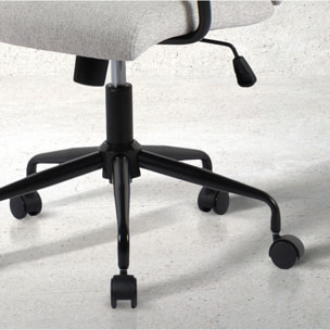 Silla de estudio Oli tela gris 99x64x70 cm