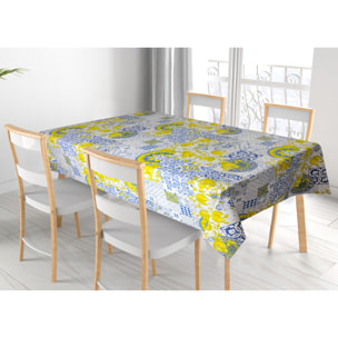 Tovaglia Cucina In 100% Cotone Made In Italy Disegno Positano 140x300