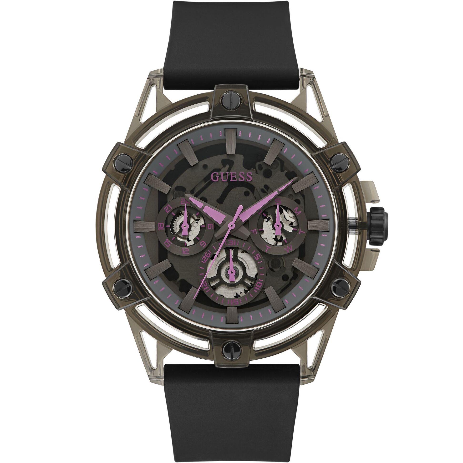 Guess Reloj Analógico De Cuarzo Sporting Pink