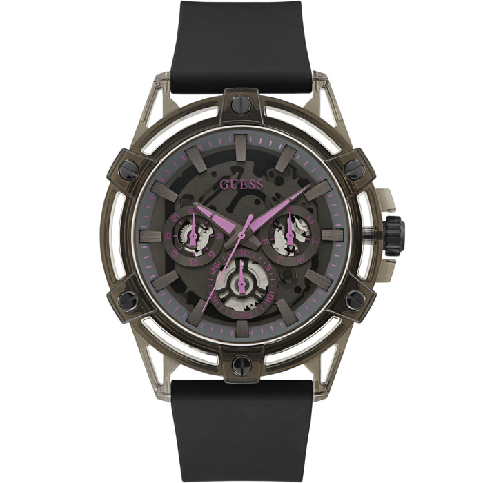 Guess Reloj Analógico De Cuarzo Sporting Pink