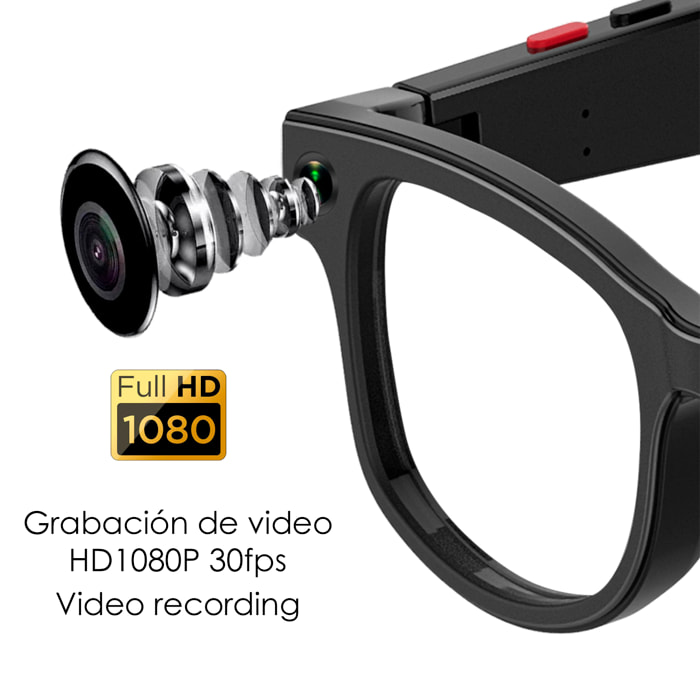 Gafas inteligentes G1 con IA y cámara. Traducción con IA, grabación de video, reproducción de música. Con 3 tipos de lentes.