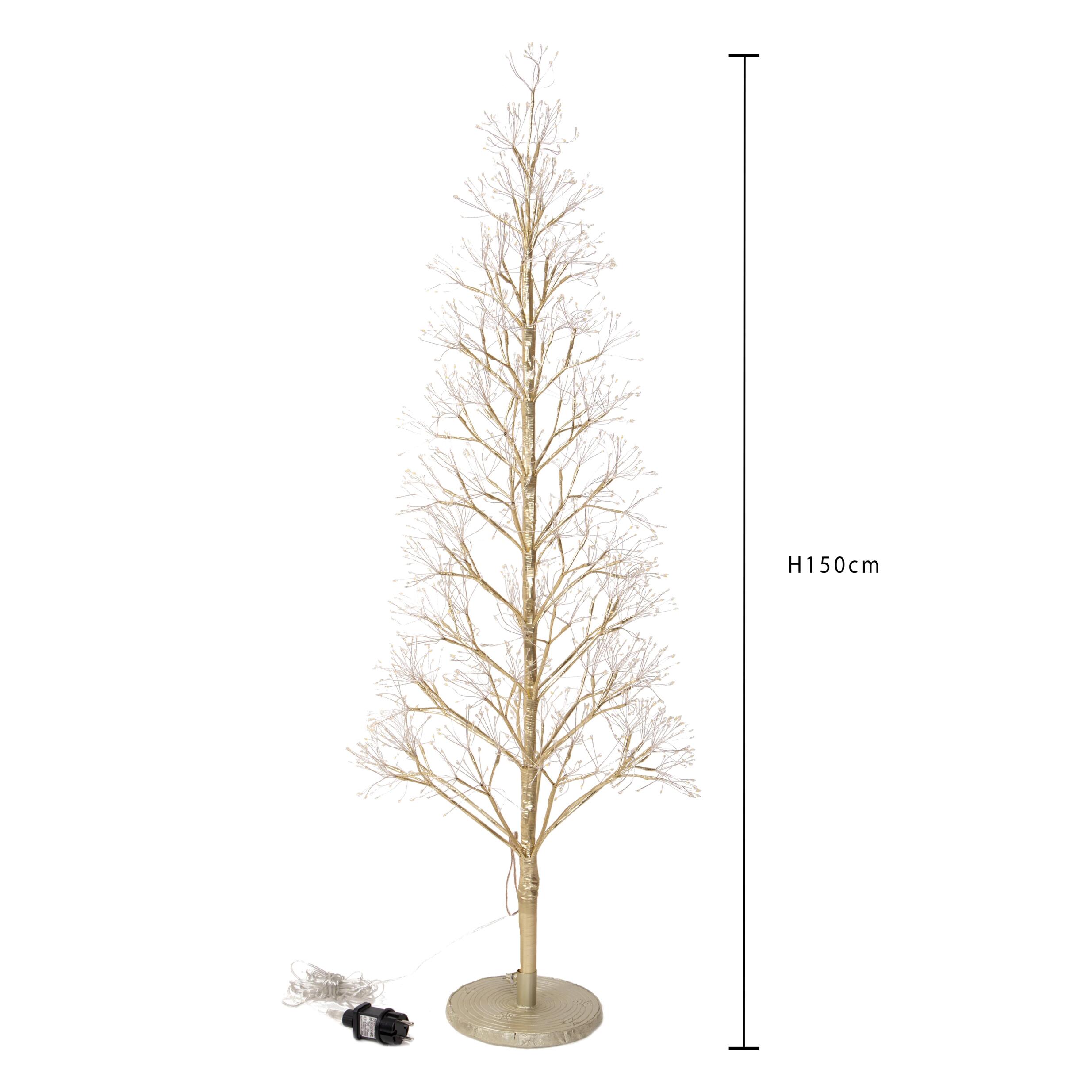 Albero con 2000 micro led da est. - Pezzi 1 - BIANCO - Bianchi Dino SpA