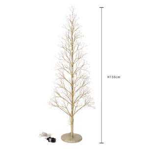 Albero con 2000 micro led da est. - Pezzi 1 - BIANCO - Bianchi Dino SpA