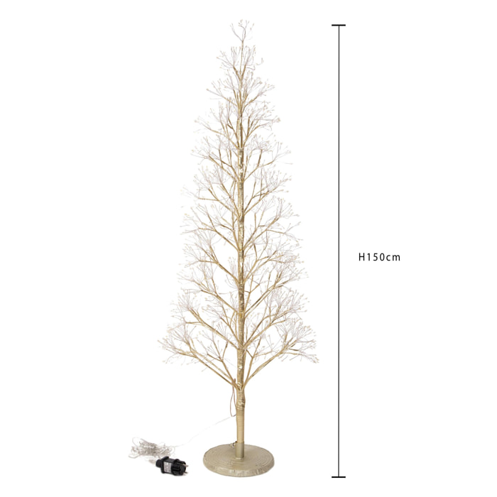 Albero con 2000 micro led da est. - Pezzi 1 - BIANCO - Bianchi Dino SpA