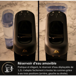 Cafetière à dosette PHILIPS LM9512/60 L'Or Barista Absolu Noire - Cafés chauds ou glacés