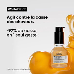 Série Expert Metal Detox - Huile Concentrée sans rinçage - cheveux sensibilisés et cassants 50 ml