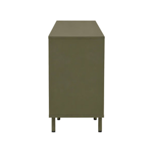 Commode décor bois et métal 3 tiroirs ELLIE