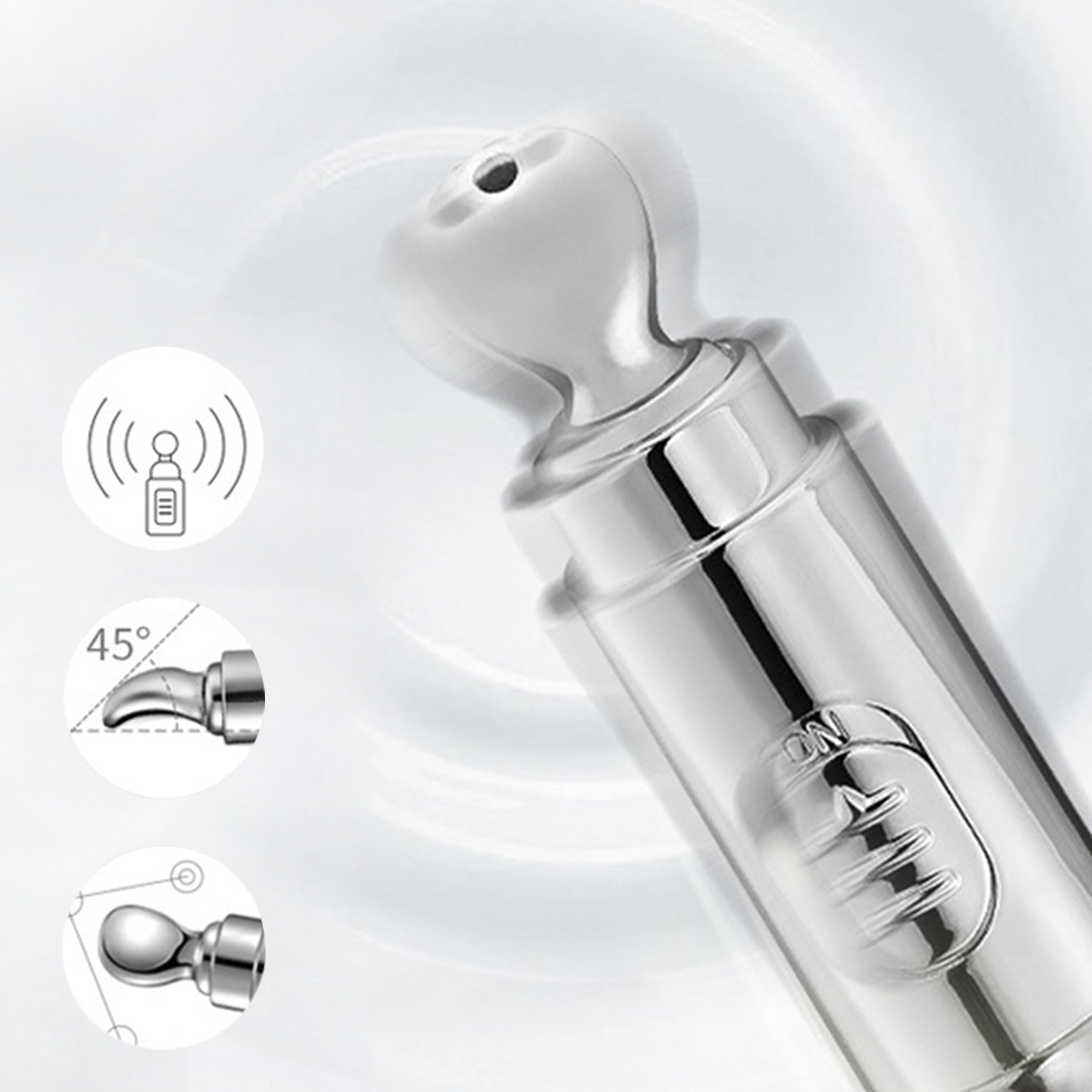 Masajeador de contorno de ojos, microvibraciones de alta frecuencia. Efecto relajante, reafirmante.
