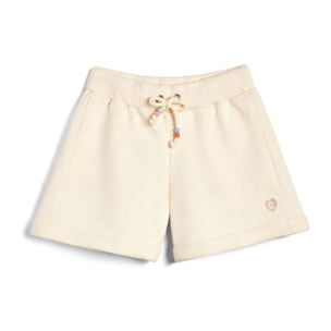 Shorts de Niña Cintura Elástica en Beige