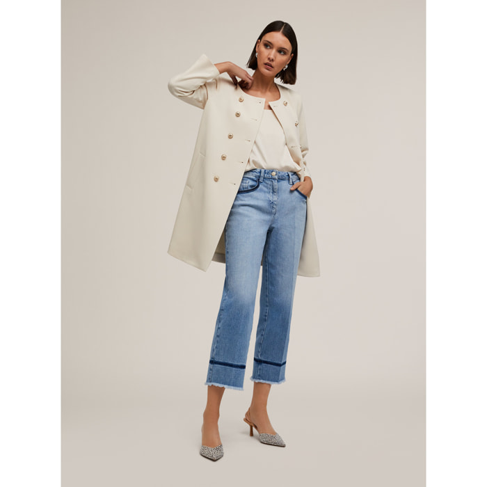 Motivi - Cappotto elegante sfoderato - Bianco