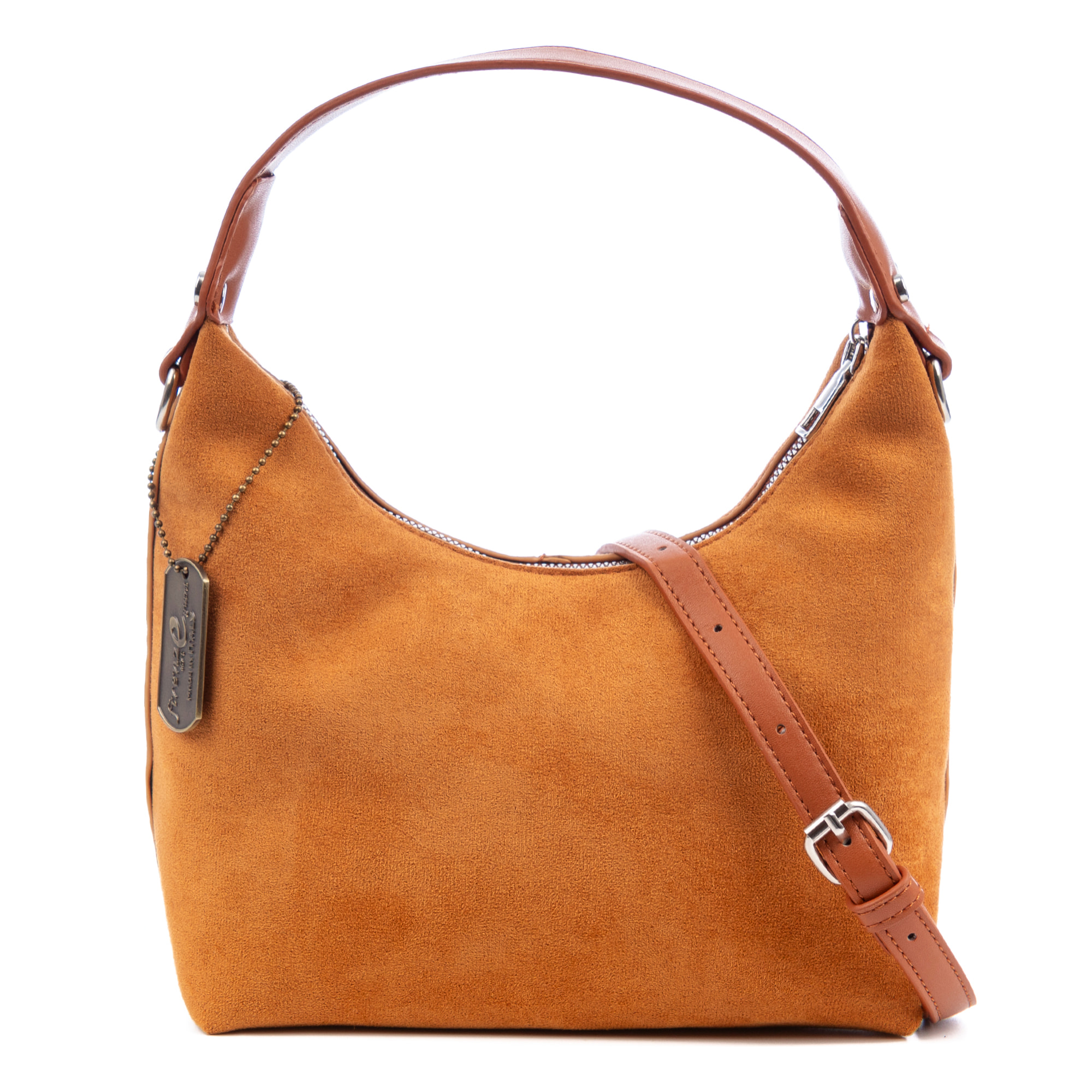 Atina bolso bandolera de piel auténtica gamuza.