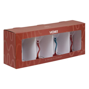 Lot de 4 verres Homy 300ml orange