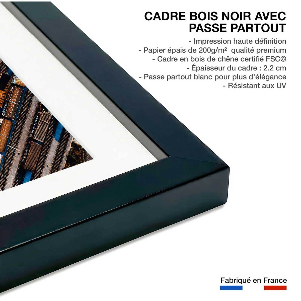 Affiche photo frêt et compilations Affiche sous cadre noir