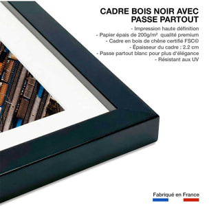 Affiche photo frêt et compilations Affiche sous cadre noir