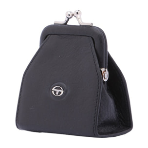 Portafoglio donna in vera pelle - Modello False - Casual - 7.5 x 9.0 x 4.5 cm
