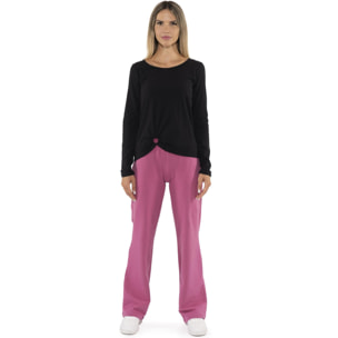 T-shirt a manica lunga da donna "Black Ring"