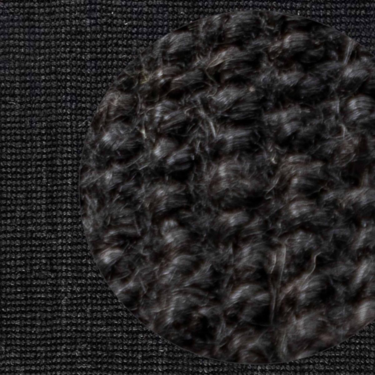 Tapis rond, forme ronde, motif uni, tissé à la main, sum