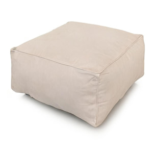 VERONE Salon de jardin modulable 4 places beige en tissu déperlant