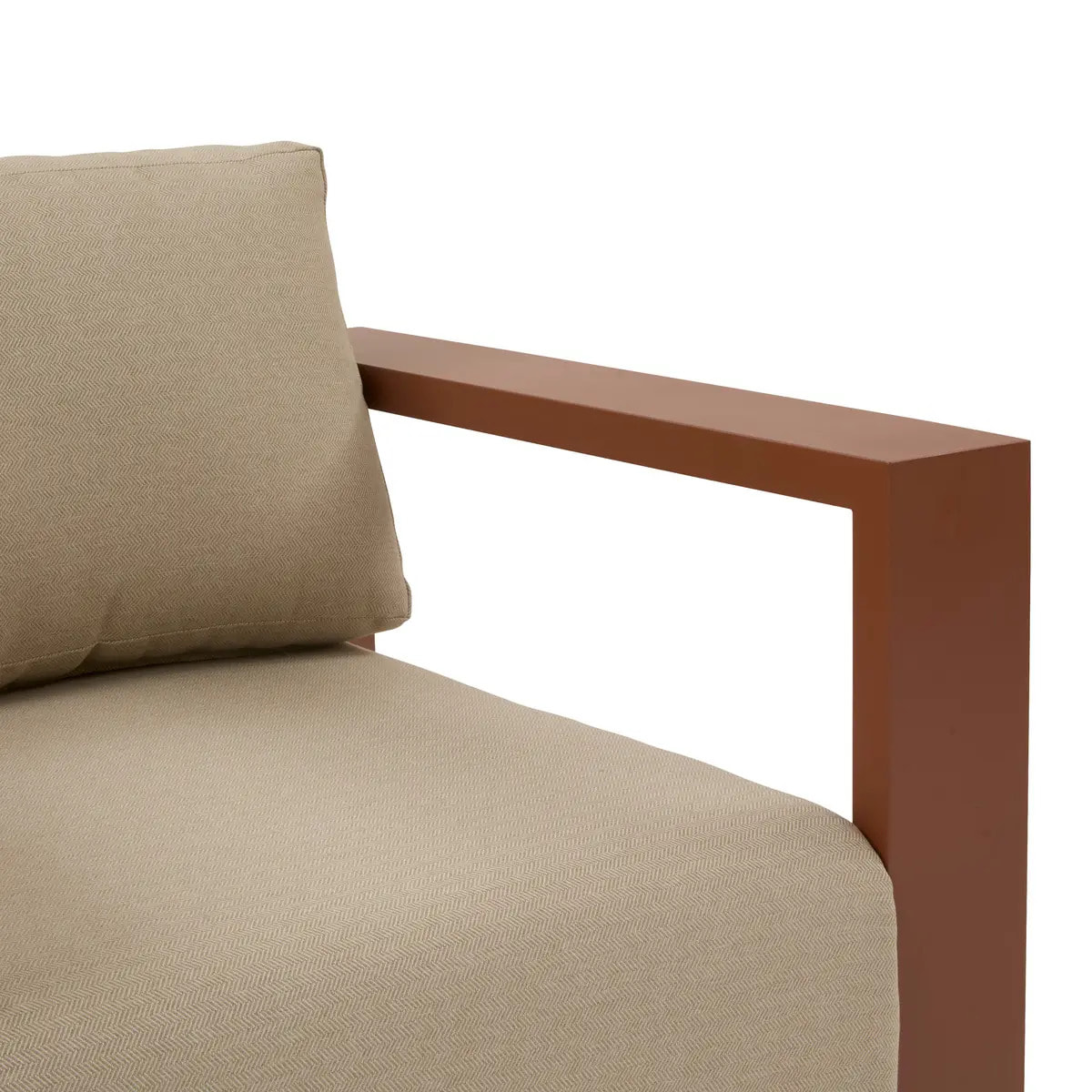 Canapé de jardin Allure 2 places beige acajou