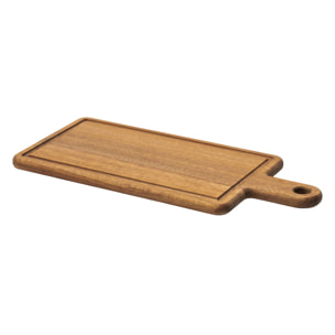 Felicie - Planche à découper rectangulaire 37.5 x 17 x 1.5 cm avec poignées et rigole