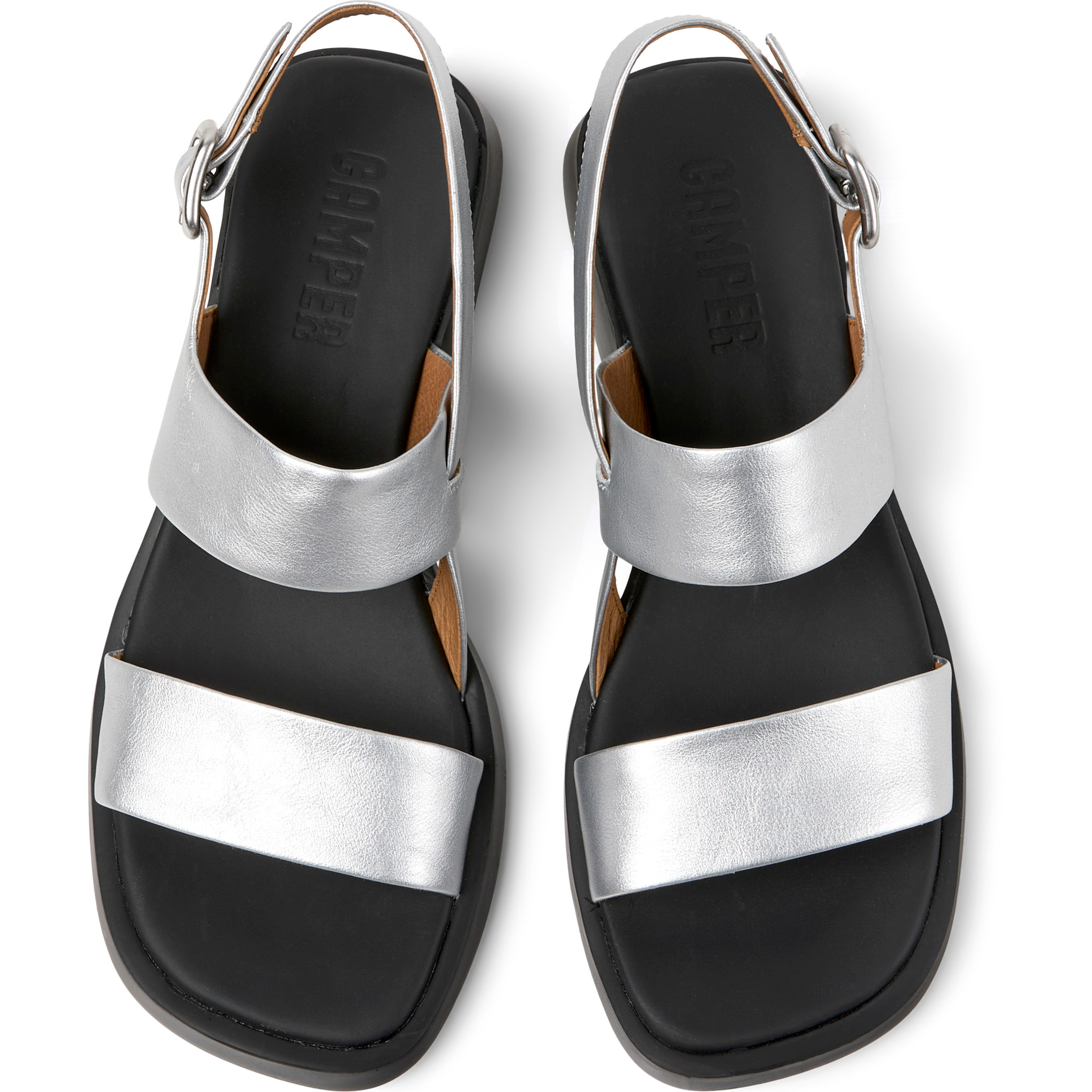 Sandalias - CAMPER Dana - Gris - Cuero liso