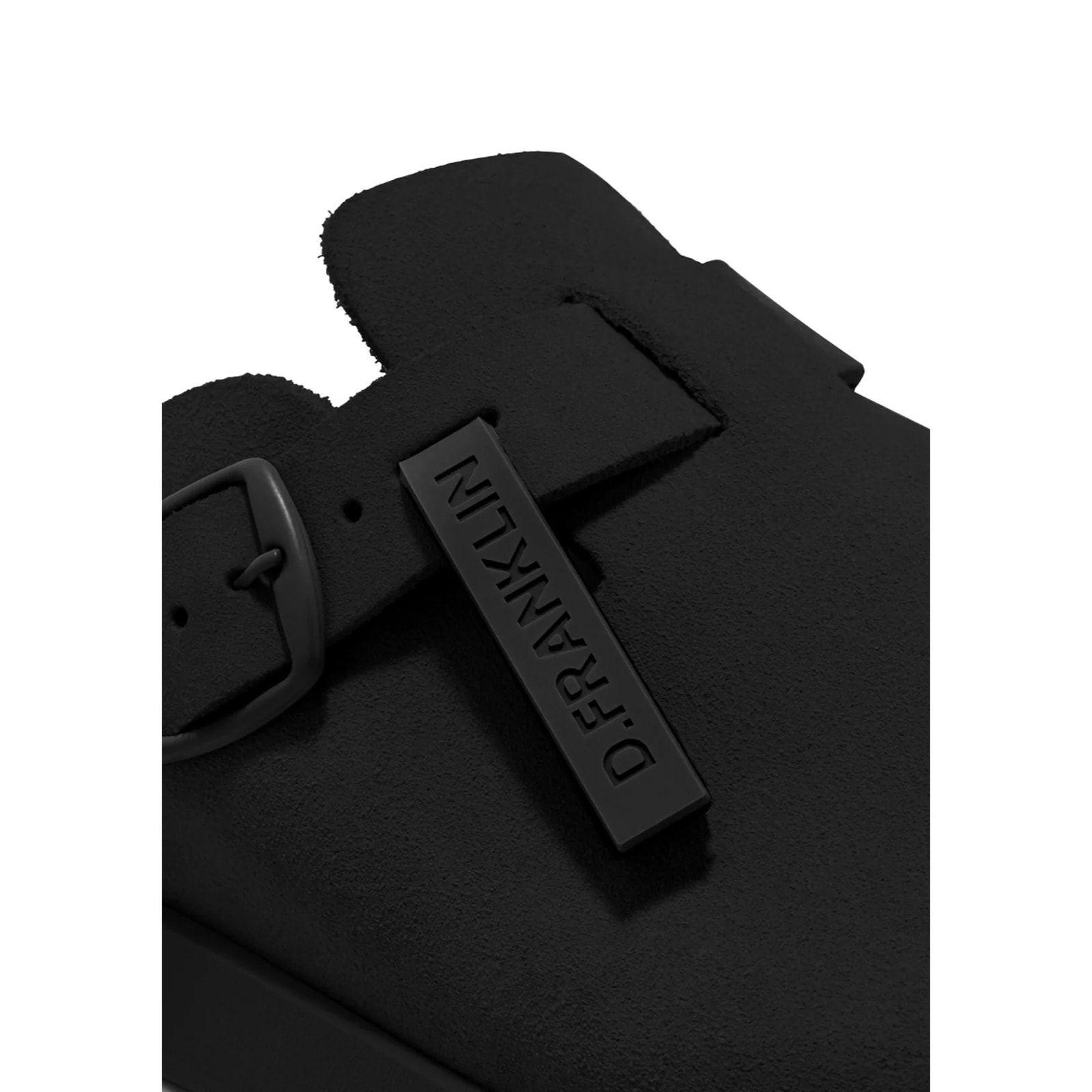 Sandalias Cerradas Vibe Clog Mujer Cierre Hebilla Negra