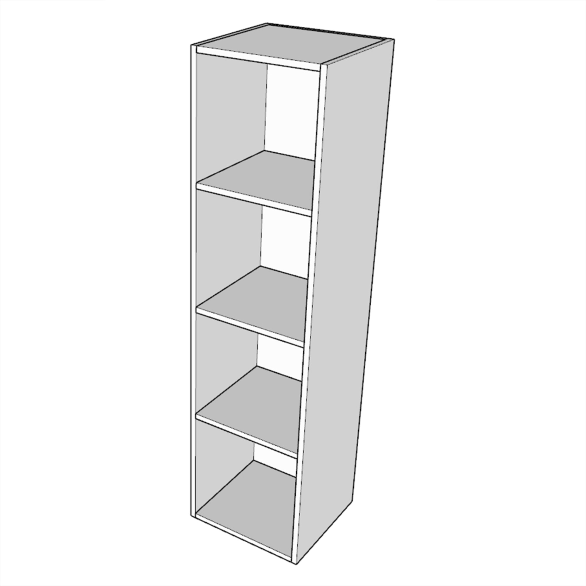 Armoire Lit escamotable vertical double 160 KENTARO Frêne Blanc avec colonne de rangement et deux éléments hauts