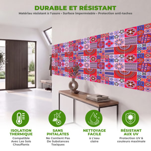 Stickers muraux - Sticker Mural Carrelage adhésif Cuisine Salle de Bain - 12 STICKERS CARRELAGES AZULEJOS TAJ MAHAL