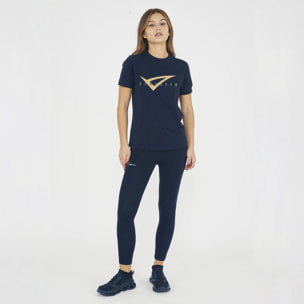 T-shirt in cotone da donna MOVE blu