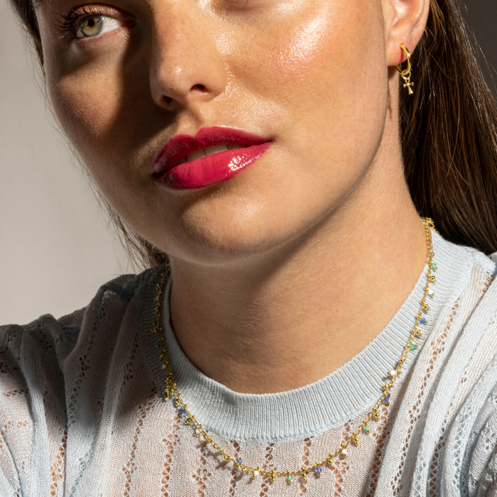 Collar Kalau acabado oro amarillo 18k