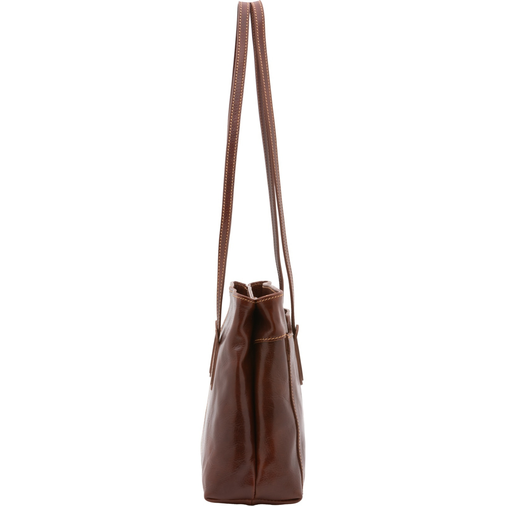 Borsa a spalla da donna - Modello Iduna Lux - Vera pelle - 35.0 x 26.0 x 12.0 cm
