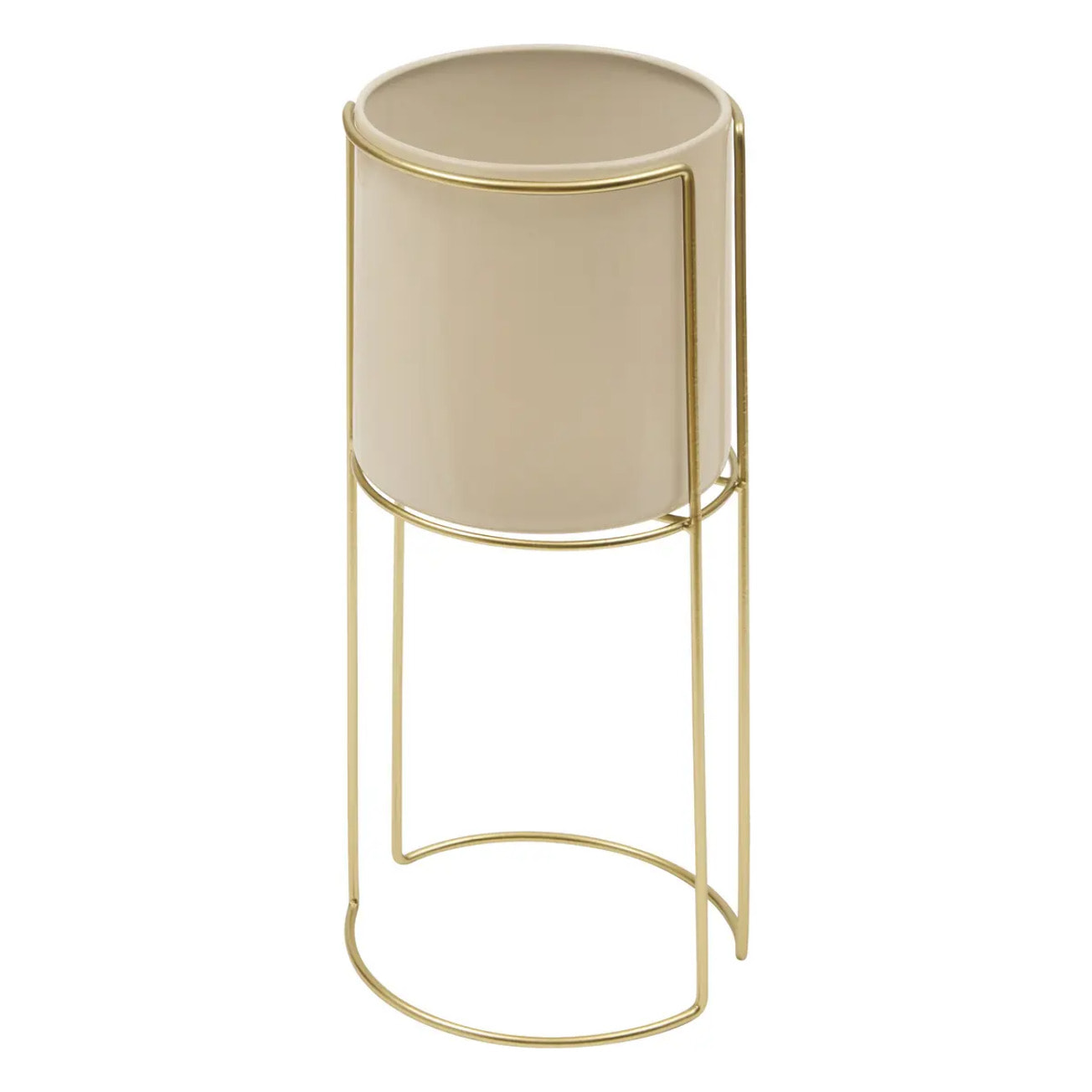 Cache-pot Zigy doré 28x28cm