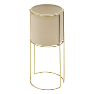 Cache-pot Zigy doré 28x28cm