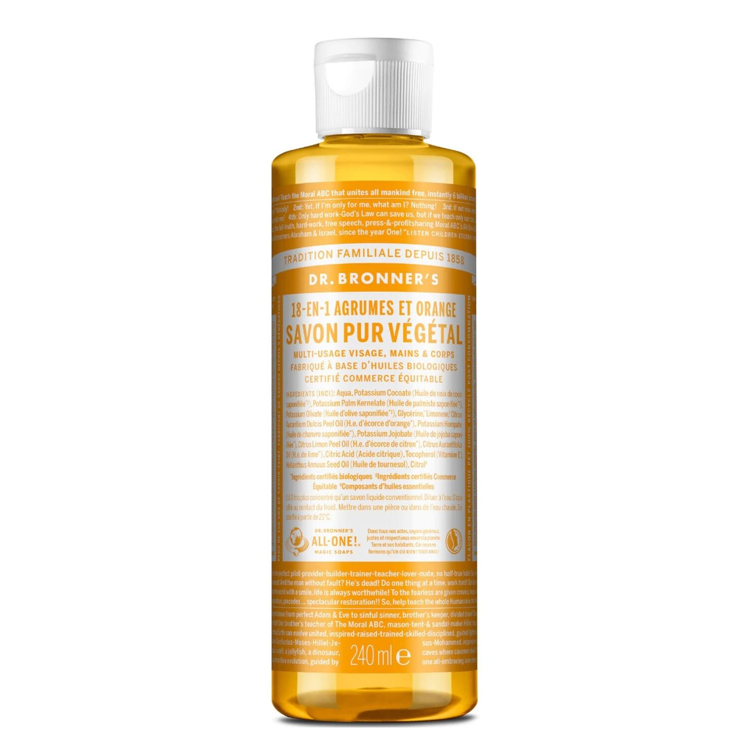 Savon Liquide - Un savon de Castille liquide naturel 18-en-1