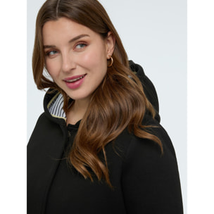 Fiorella Rubino - Chaqueta de neopreno con capucha - Negro