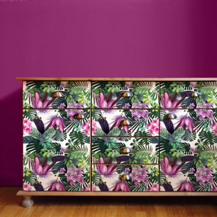 Sticker meuble tropical samana 60 x 90 cm