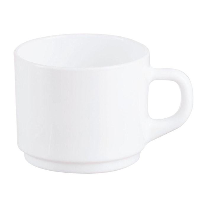 Tasse blanche 22 cl Empilable - Luminarc