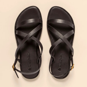 Sandalias N5694 SOFT NAPPA BLACK / TULIP color Black