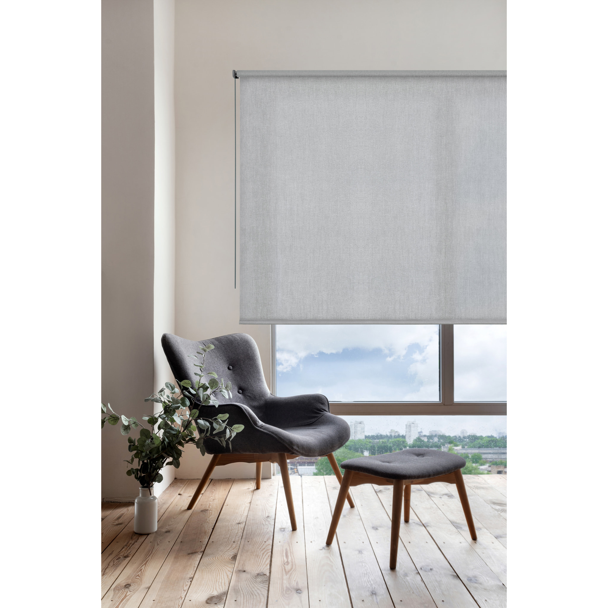 Enrollable Traslúcido SOFT Gris perla