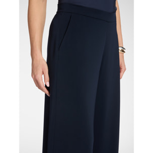 Elena Mirò - Pantaloni palazzo in cady - Blu