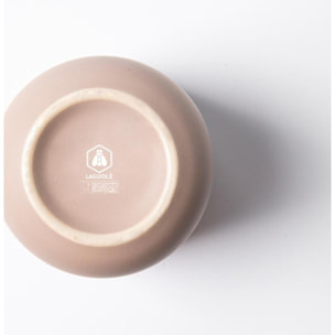 Lot de 4 tasses taupe - "Iris"
