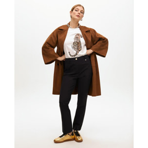 Pantaloni dritti in tessuto tecnico