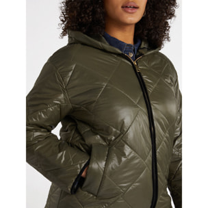 Fiorella Rubino - Chaqueta de plumas con capucha - Verde militare