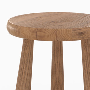 Tabouret en bois d'orme H42 - Toby