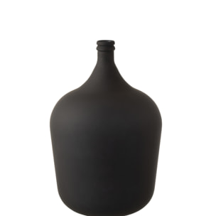 J-Line vase Carafe - verre - mat noir - 56 cm de hauteur
