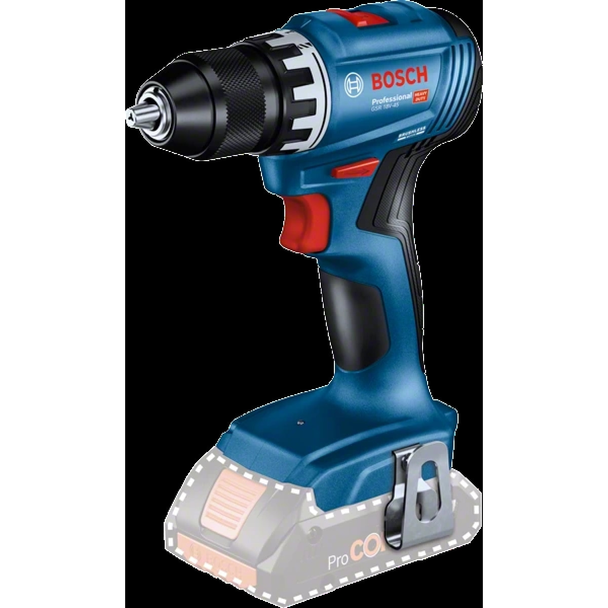 Perceuse visseuse BOSCH Professional GSR 18V-45 - Sans batterie, ni chargeur - 06019K3201