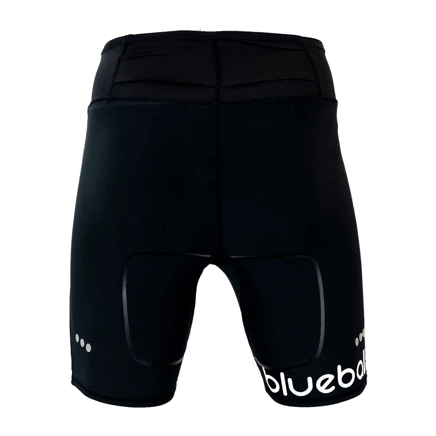 PANTALÓN CORTO DE COMPRESIÓN RUNNING PARA HOMBRE BLUEBALL EN NEGRO.